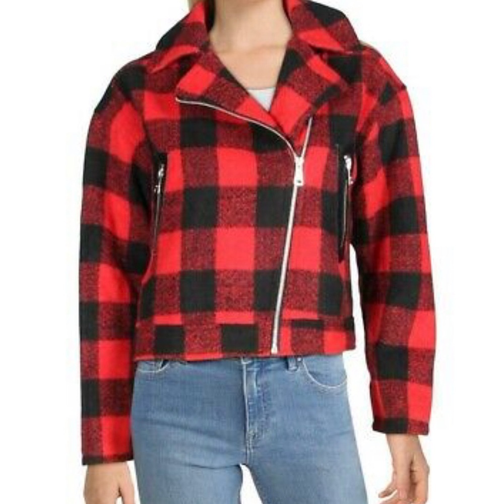 Vigoss Plaid Moto Jacket
